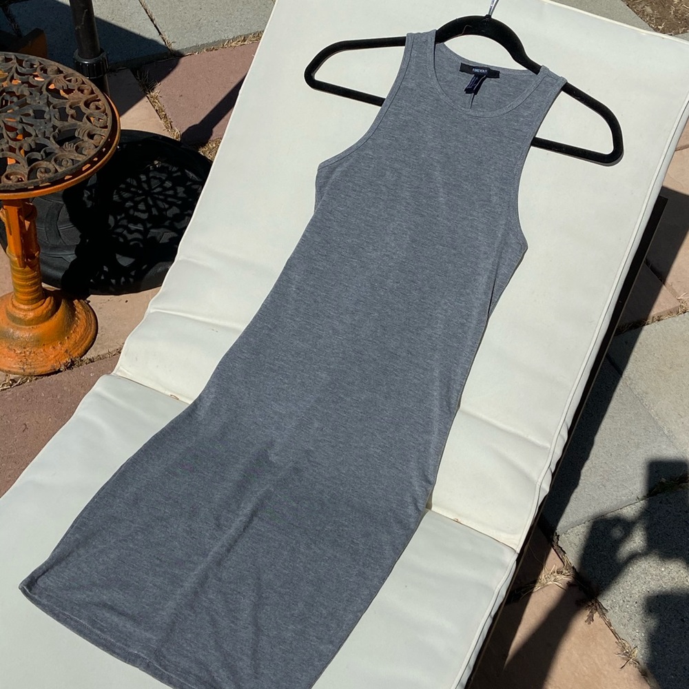 Never worn Grey Basic cotton/Spandex Dress